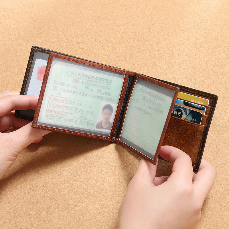 men's leather card holder, view 5 - MRSLM