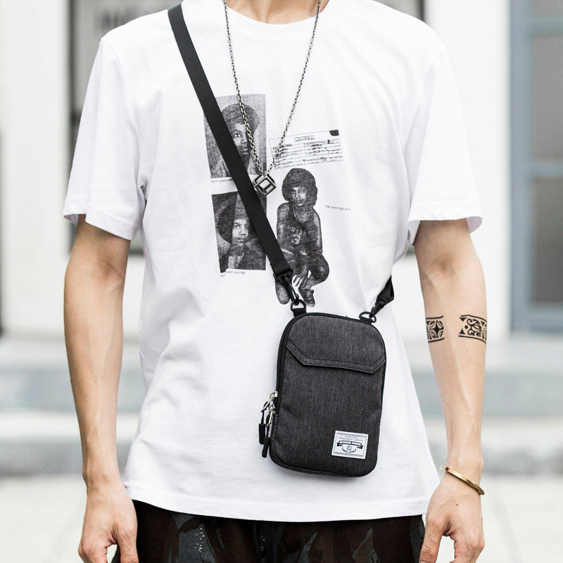 men's mini crossbody messenger bag, view 4 - MRSLM
