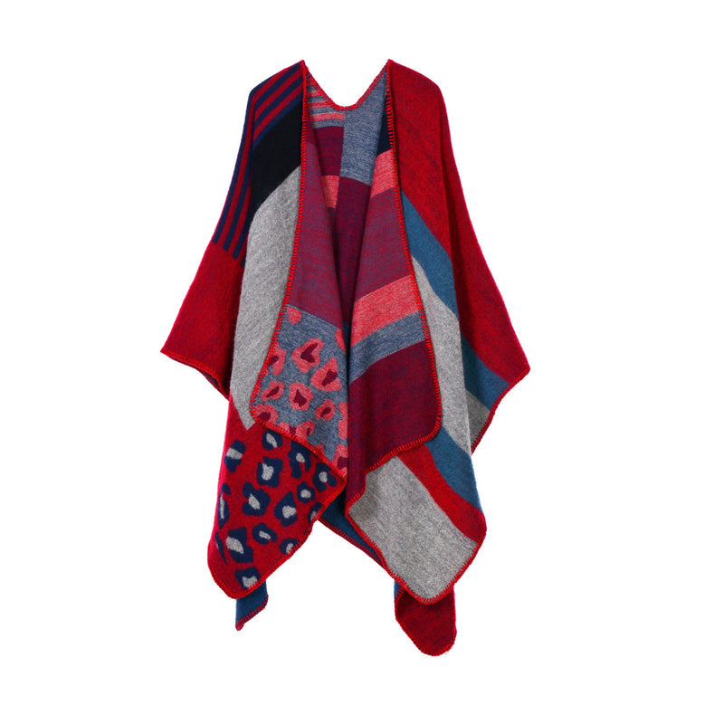 large plaid cashmere-look scarf, view 10 - MRSLM