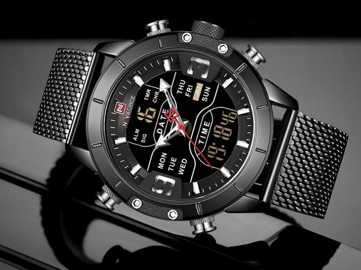business quartz multi-function men's watch, view 2 - MRSLM