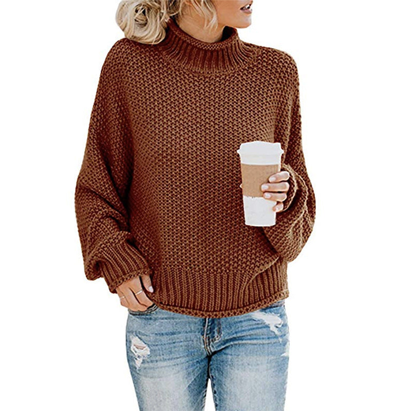 turtleneck knitted sweater women, view 16 - MRSLM
