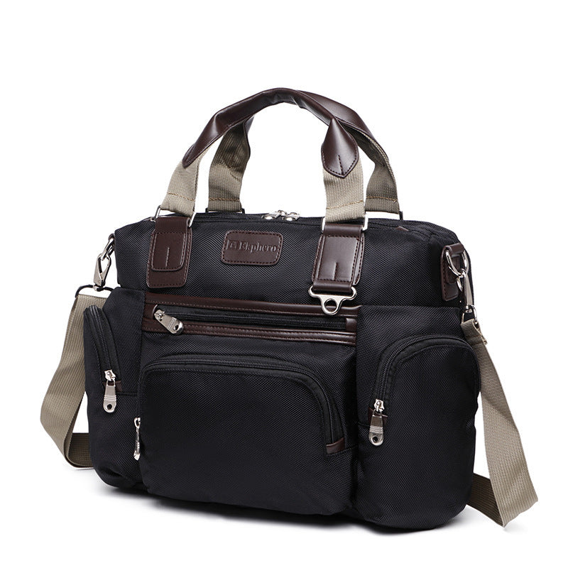 men's oxford messenger bag, view 3 - MRSLM