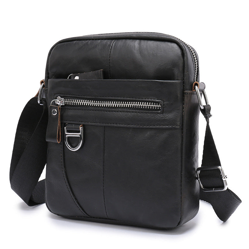 men's small cowhide shoulder bag, view 5 - MRSLM