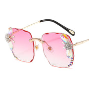 rhinestone gradient sunglasses, view 4 - MRSLM