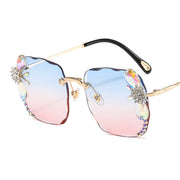 rhinestone gradient sunglasses, view 7 - MRSLM