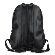 soft faux leather large capacity backpack, view 4 - MRSLM