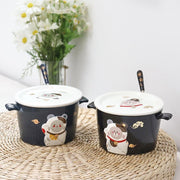 3d relief cartoon ceramic instant noodle bowl, view 7 - MRSLM