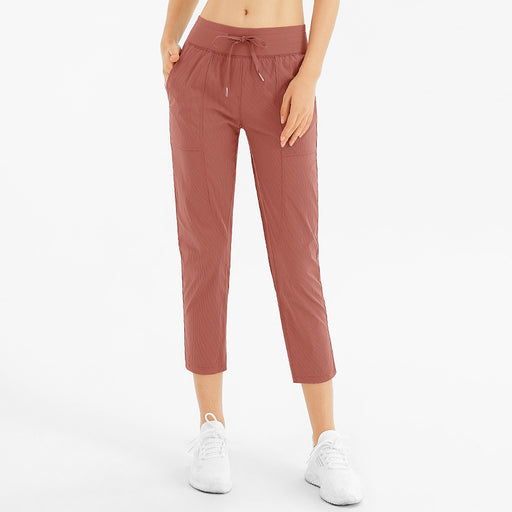 loose breathable nine-point yoga pants - MRSLM