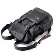 Retro PU leather backpack, view 2 - MRSLM