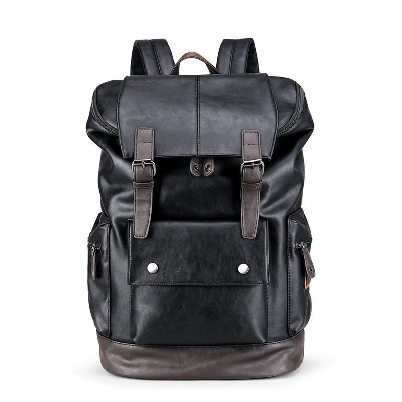 Retro PU leather backpack - MRSLM