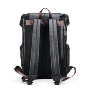 Retro PU leather backpack, view 4 - MRSLM