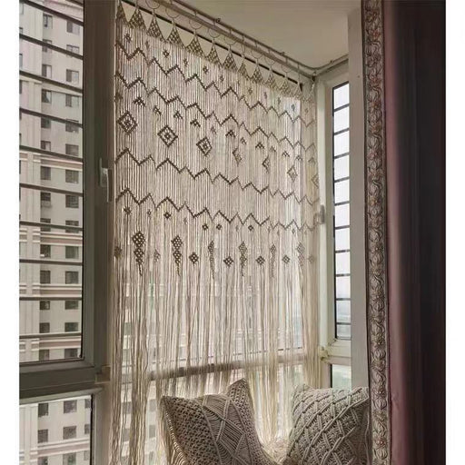 Hand woven cotton door curtain - MRSLM