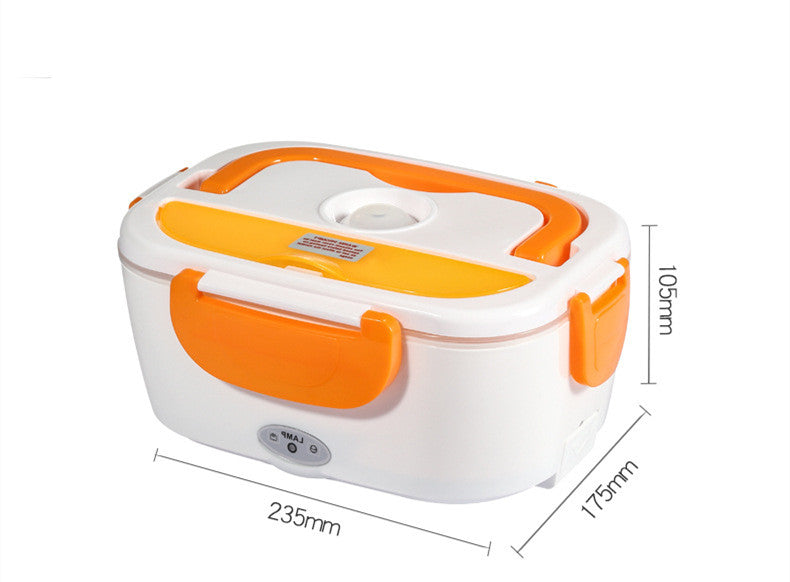 Kitchen Electric Heated Lunch Box Stainless Steel School Car Picnic Food Heating Heater Food Warmer Container