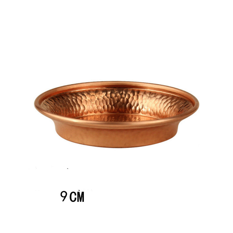 hand-knocked red copper cup, view 2 - MRSLM