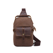 men's retro canvas shoulder bag, view 2 - MRSLM