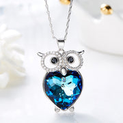 owl pendant necklace, view 5 - MRSLM