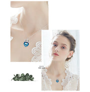 owl pendant necklace, view 2 - MRSLM