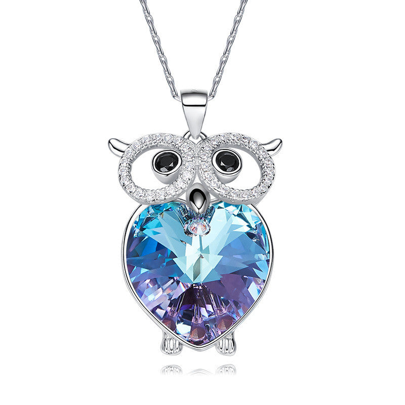 owl pendant necklace, view 6 - MRSLM