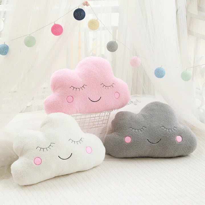 Nice Stuffed Cloud Moon Star Raindrop Plush Pillow