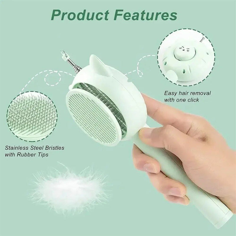 5-in-1 cat grooming and play brush, view 7 - MRSLM