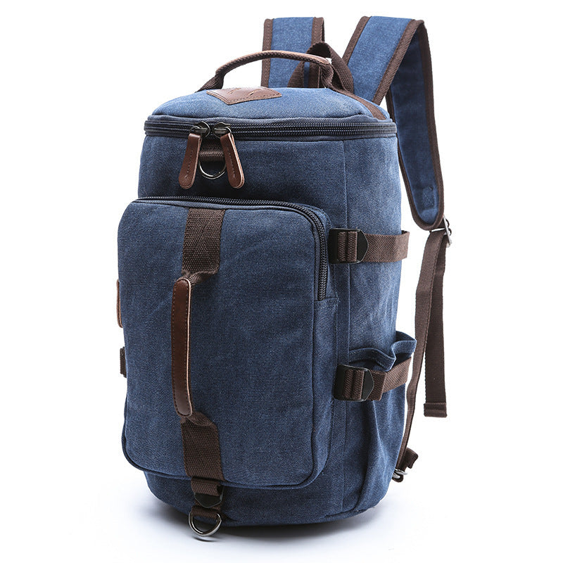 cylinder canvas backpack, view 12 - MRSLM