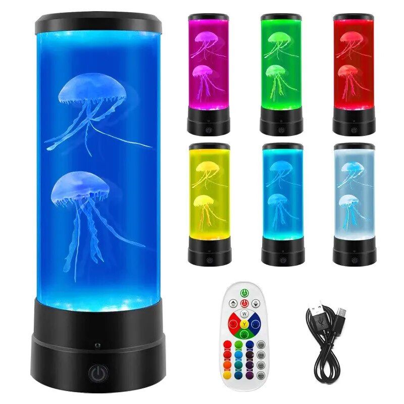 led jellyfish night light, view 3 - MRSLM
