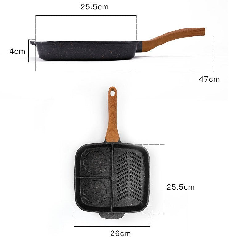 stone coated non-stick omelette pan, view 7 - MRSLM