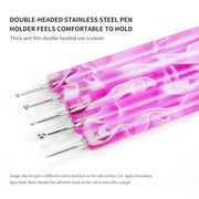 5 pcs nail art dotting pen set, view 4 - MRSLM