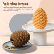 interactive pineapple dog chew toy, view 4 - MRSLM