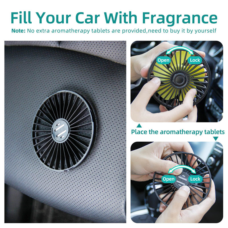 Portable USB car fan cooler, view 6 - MRSLM
