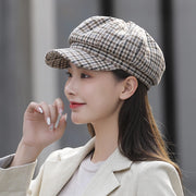 women's striped winter beret, view 2 - MRSLM