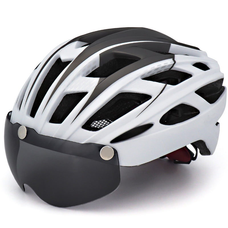 bicycle helmet with integrated goggles, view 9 - MRSLM