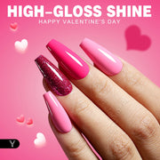 rose pink gel nail polish, view 5 - MRSLM
