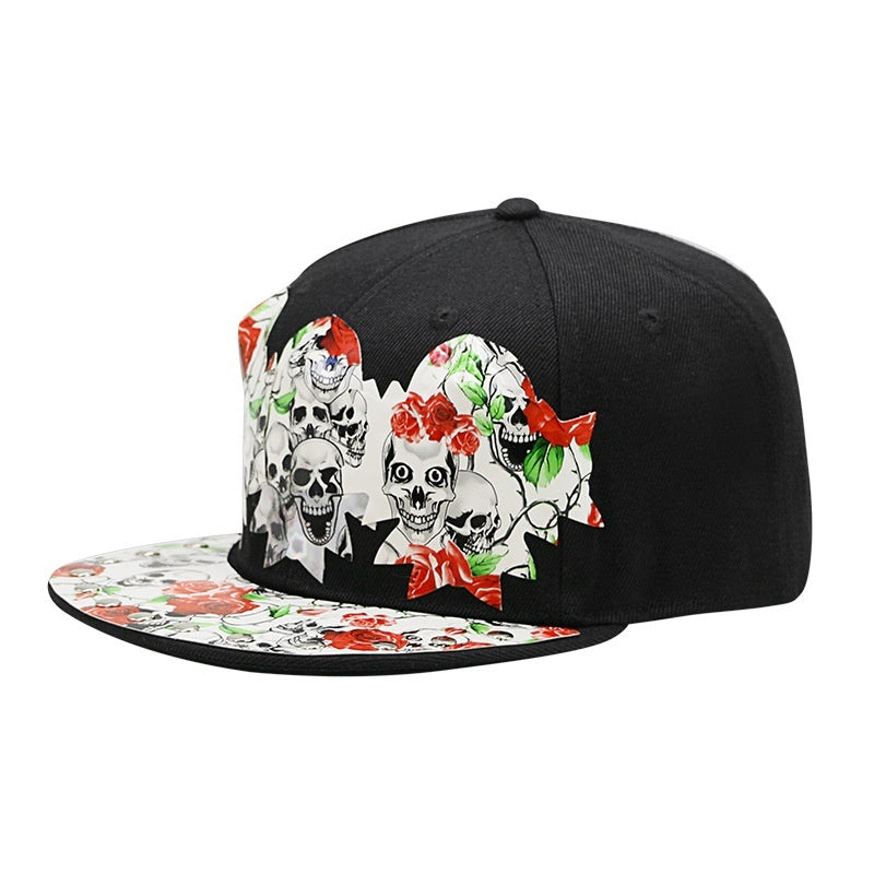 flat-brimmed hip-hop baseball cap adjustable, view 6 - MRSLM