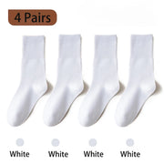 4 pairs women's loose cotton socks, view 3 - MRSLM