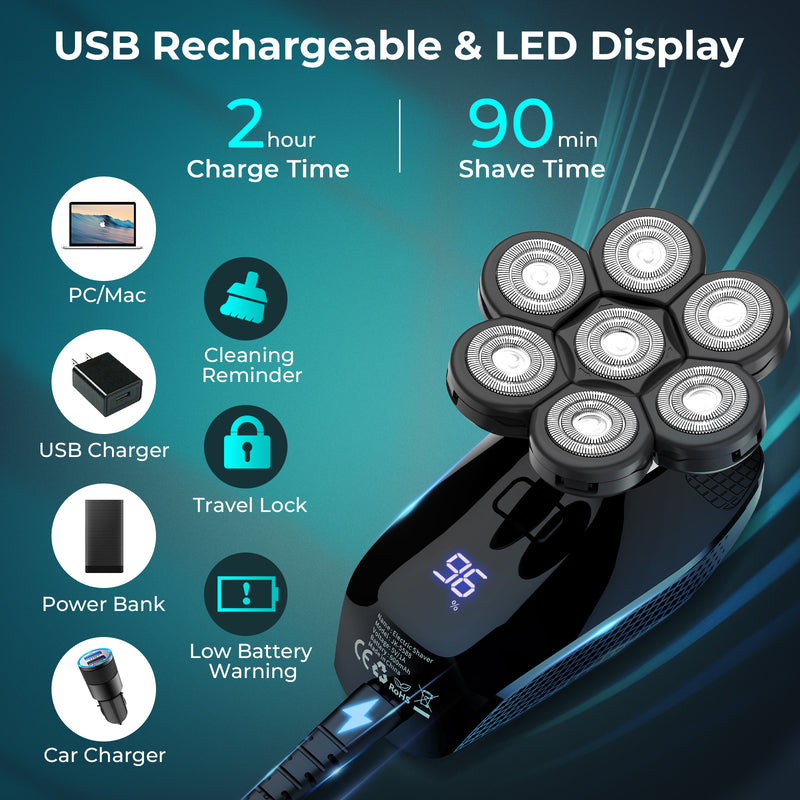 5-in-1 electric shaver kit, view 6 - MRSLM