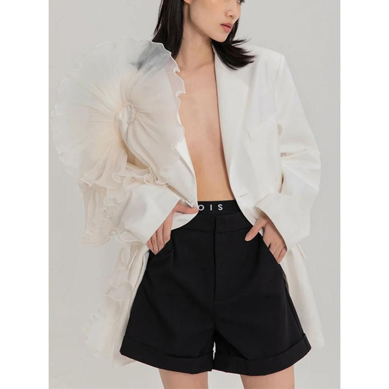 women's mesh blazer, view 3 - MRSLM