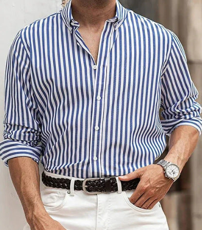 casual long sleeve 3D print shirt, view 3 - MRSLM