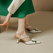 flower high heel sandals, view 6 - MRSLM
