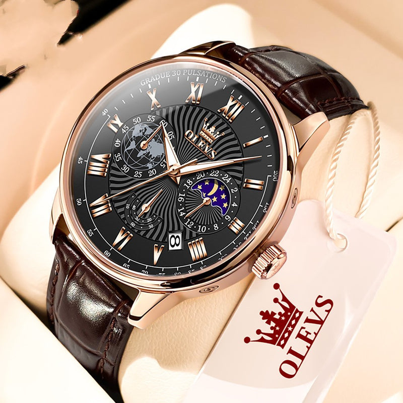 multifunctional business quartz watch, view 10 - MRSLM