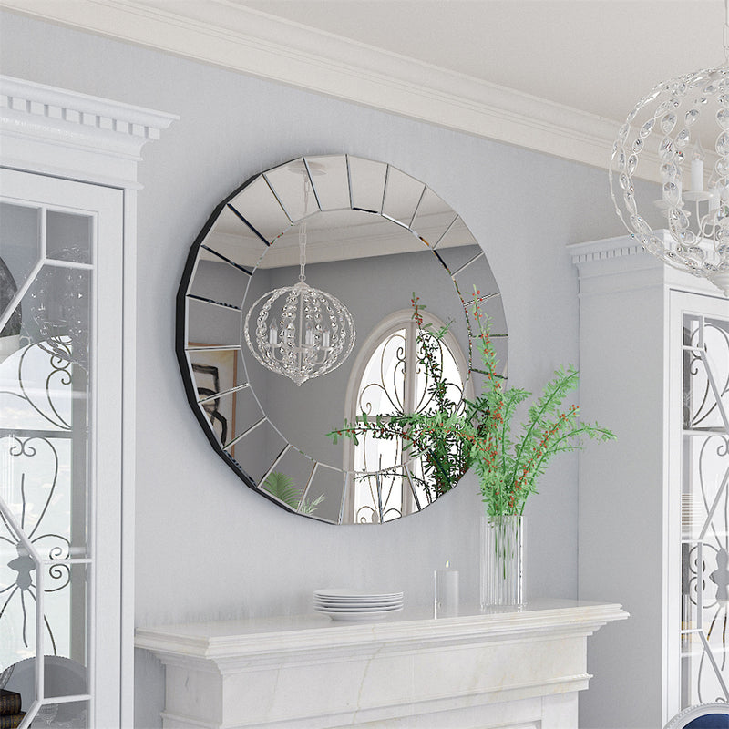 round decorative wall mirror, view 6 - MRSLM