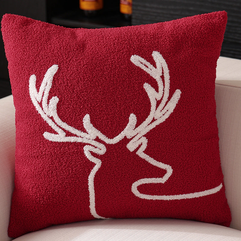 christmas snowflake pillow cover, view 6 - MRSLM