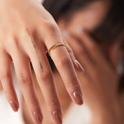 adjustable stainless steel crystal ring, view 3 - MRSLM