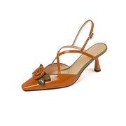 flower high heel sandals, view 2 - MRSLM
