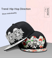 flat-brimmed hip-hop baseball cap adjustable, view 8 - MRSLM