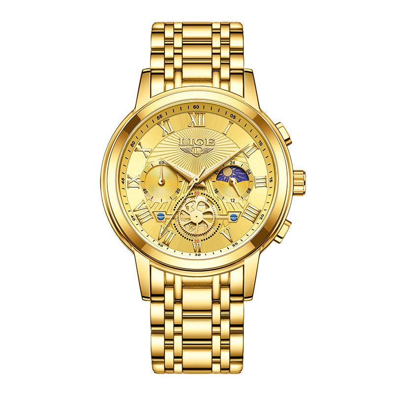 Men's steel belt quartz watch, view 9 - MRSLM