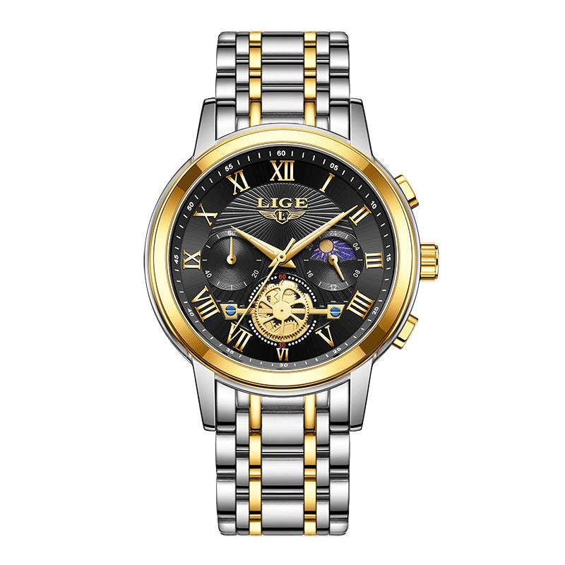 Men's steel belt quartz watch, view 10 - MRSLM