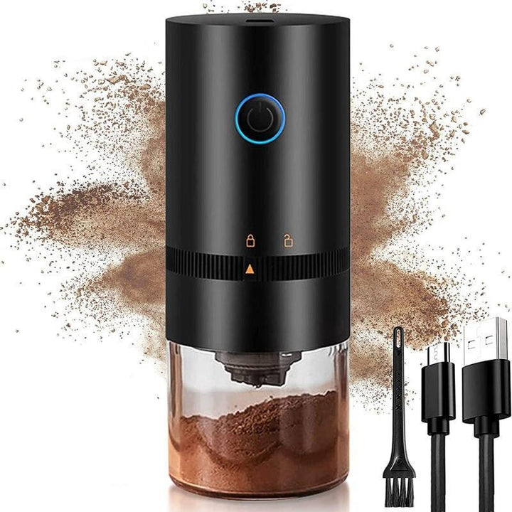 Portable Electric Coffee Grinder with USB Type-C Charging &amp; Ceramic Burr