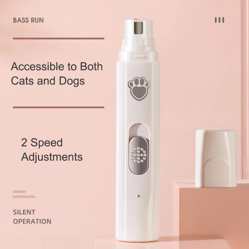 electric usb dog nail grinder with led, view 4 - MRSLM