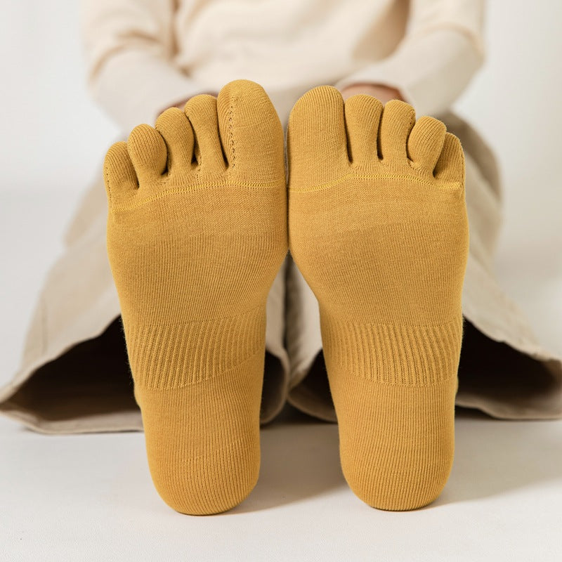 women's cotton toe socks, view 19 - MRSLM